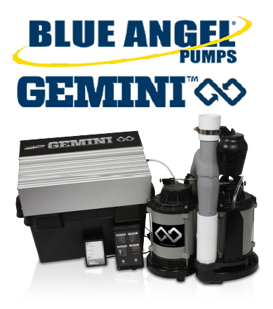 Blue Angel Gemini | Sump Pump Systems | Basement Doctor Akron